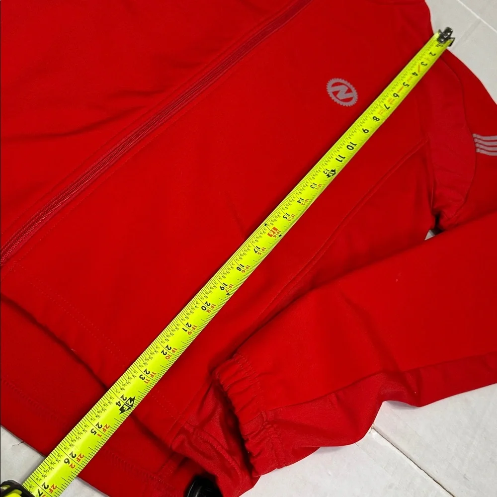 NASHBAR Men's Athletic Reflective Full‎ Zip Red Softshell Cycling Jacket Medium